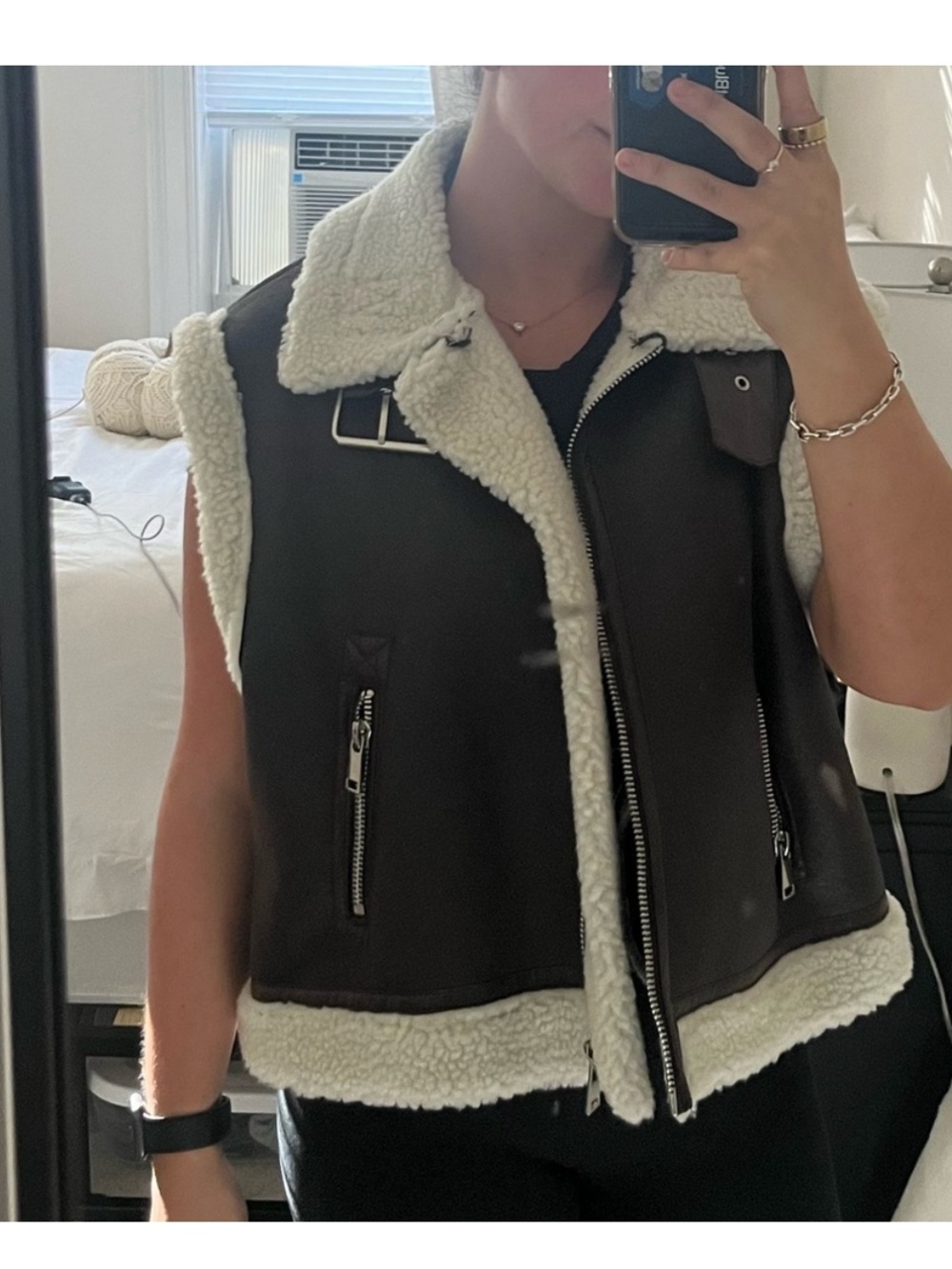 Faux Leather Vest